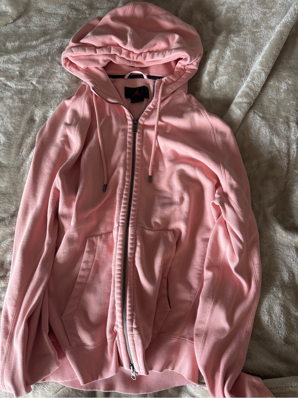 Jordan Women's Light Pink Full-Zip Hoodie Jacket
